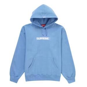 Supreme Light Blue Motion Logo Hoodie Sweatshirt (SS23) - Large